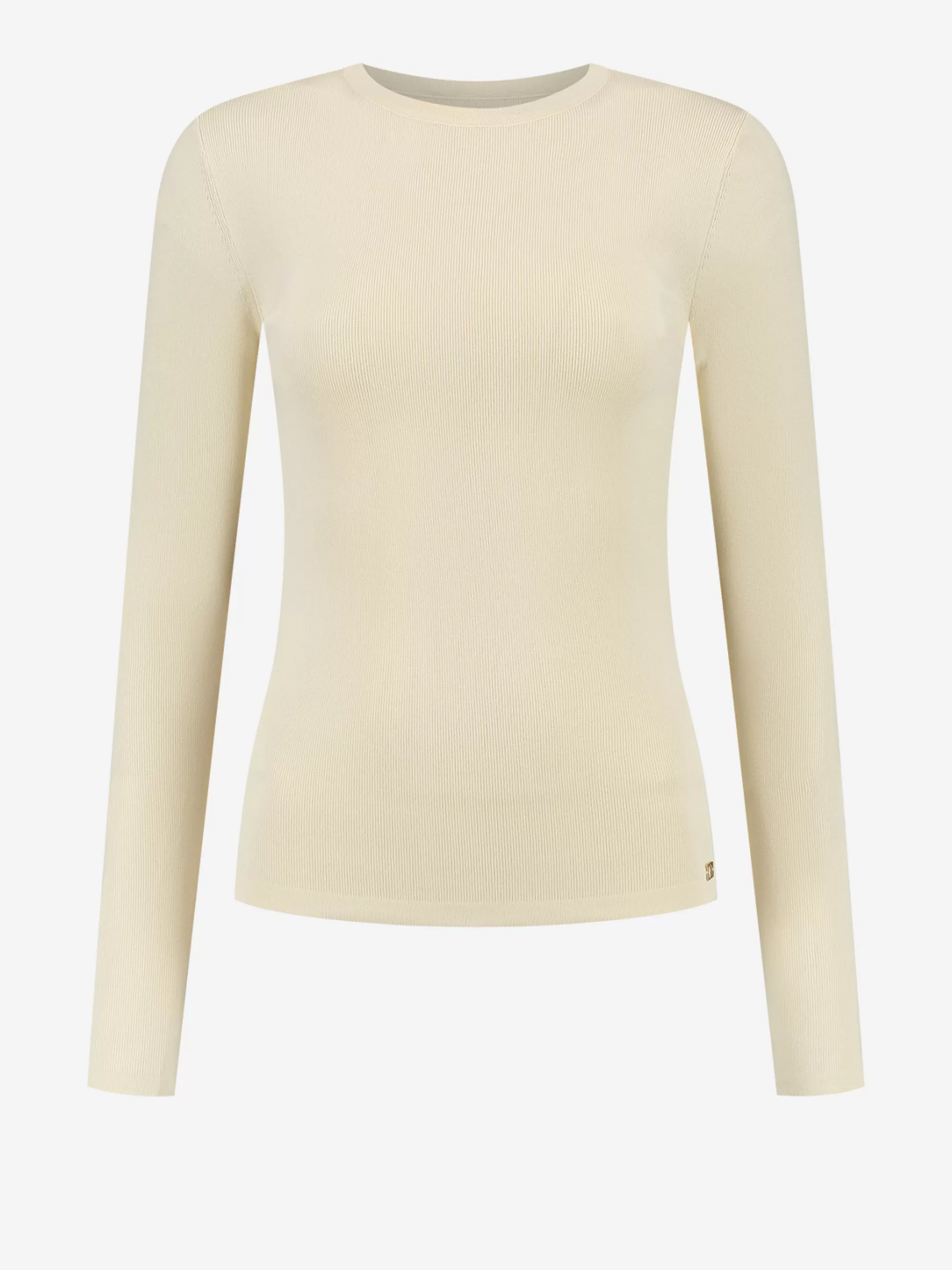 Women FIFTH HOUSE Tops-Ribbed longsleeve top