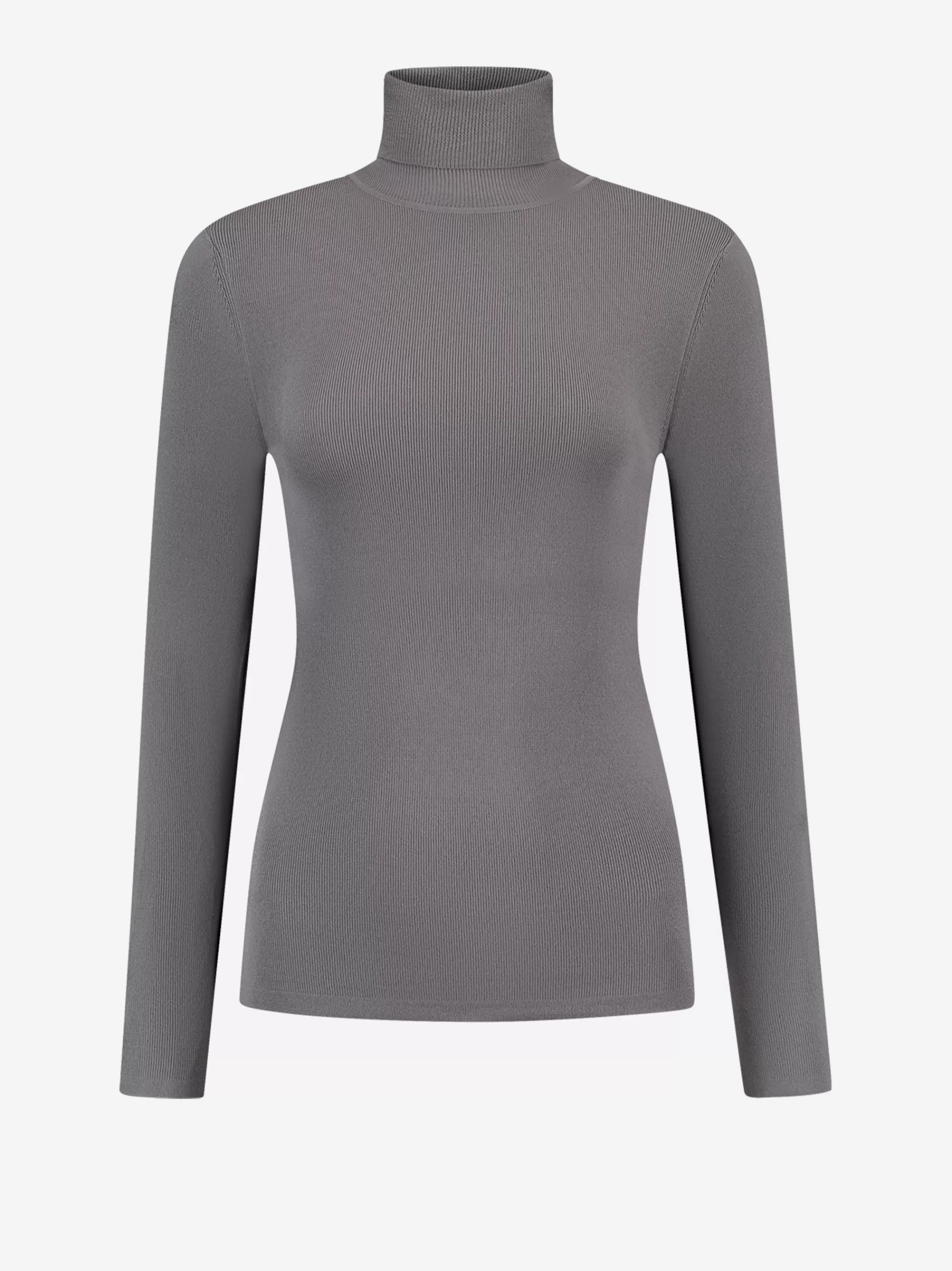 Women FIFTH HOUSE Tops-Ribbed top with turtleneck