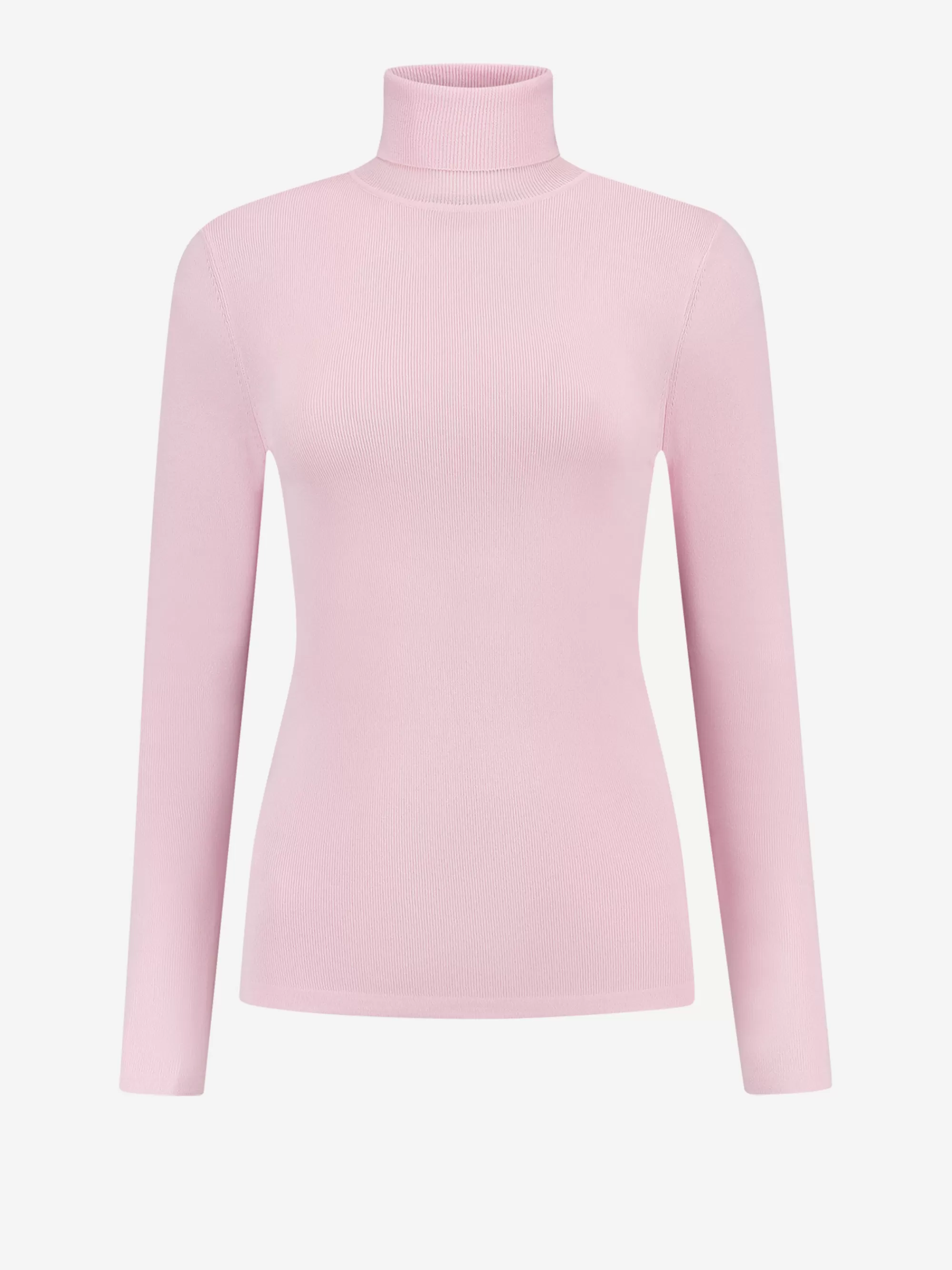 Women FIFTH HOUSE Tops-Ribbed top with turtleneck