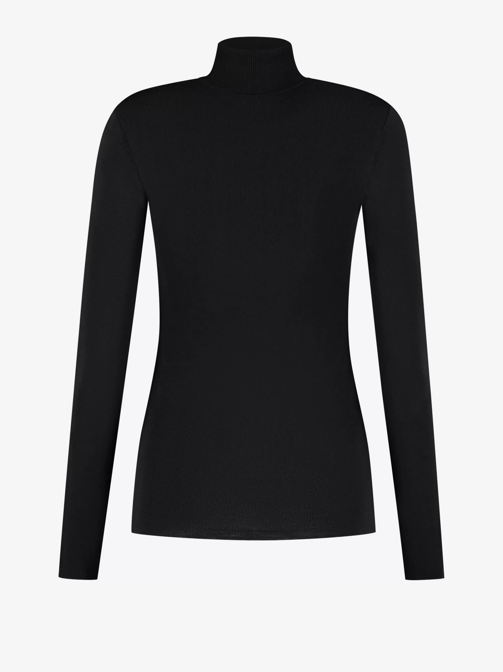 Women FIFTH HOUSE Tops-Ribbed top with turtleneck