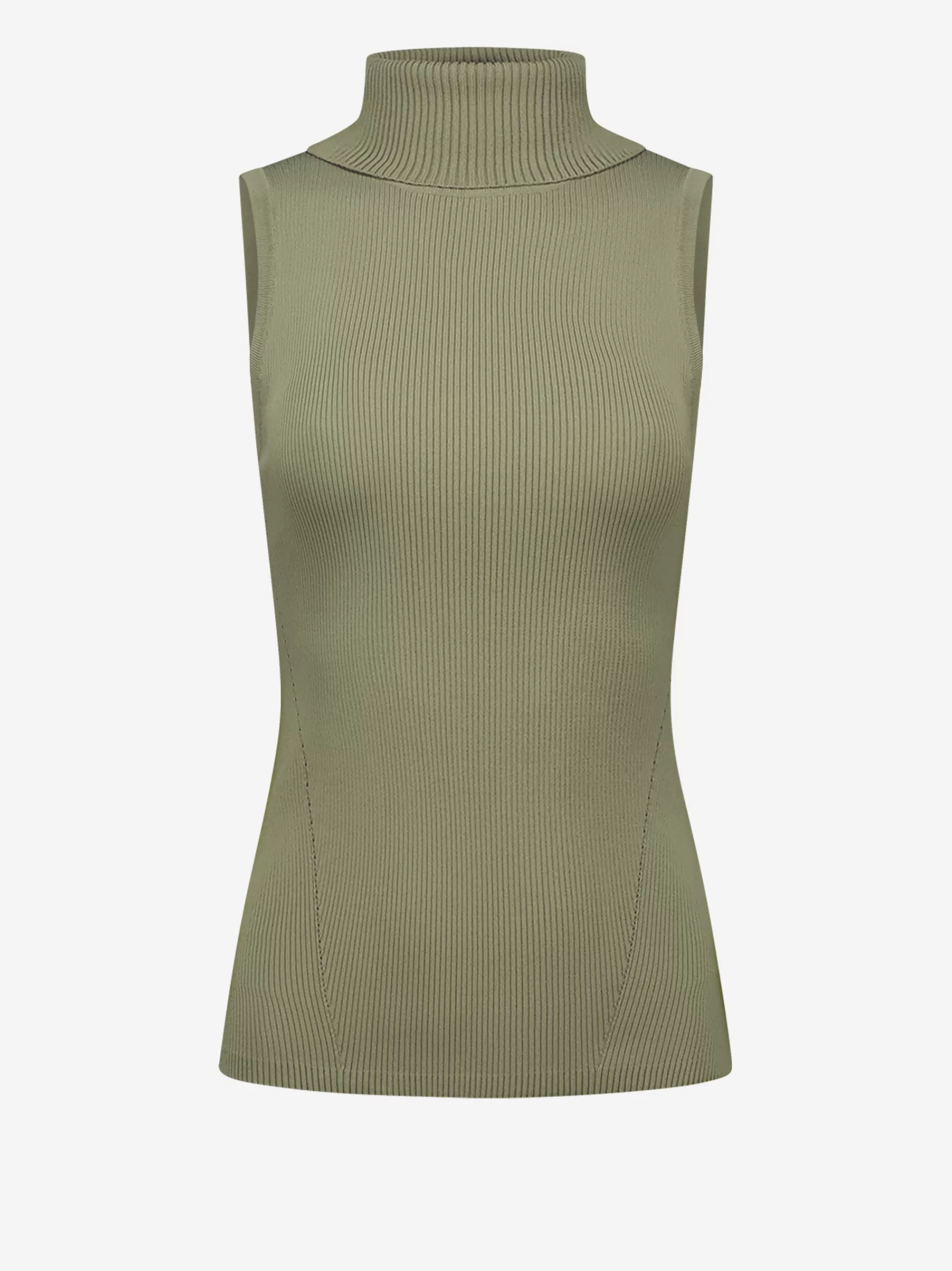 Women FIFTH HOUSE Tops-Ribbed top with turtleneck