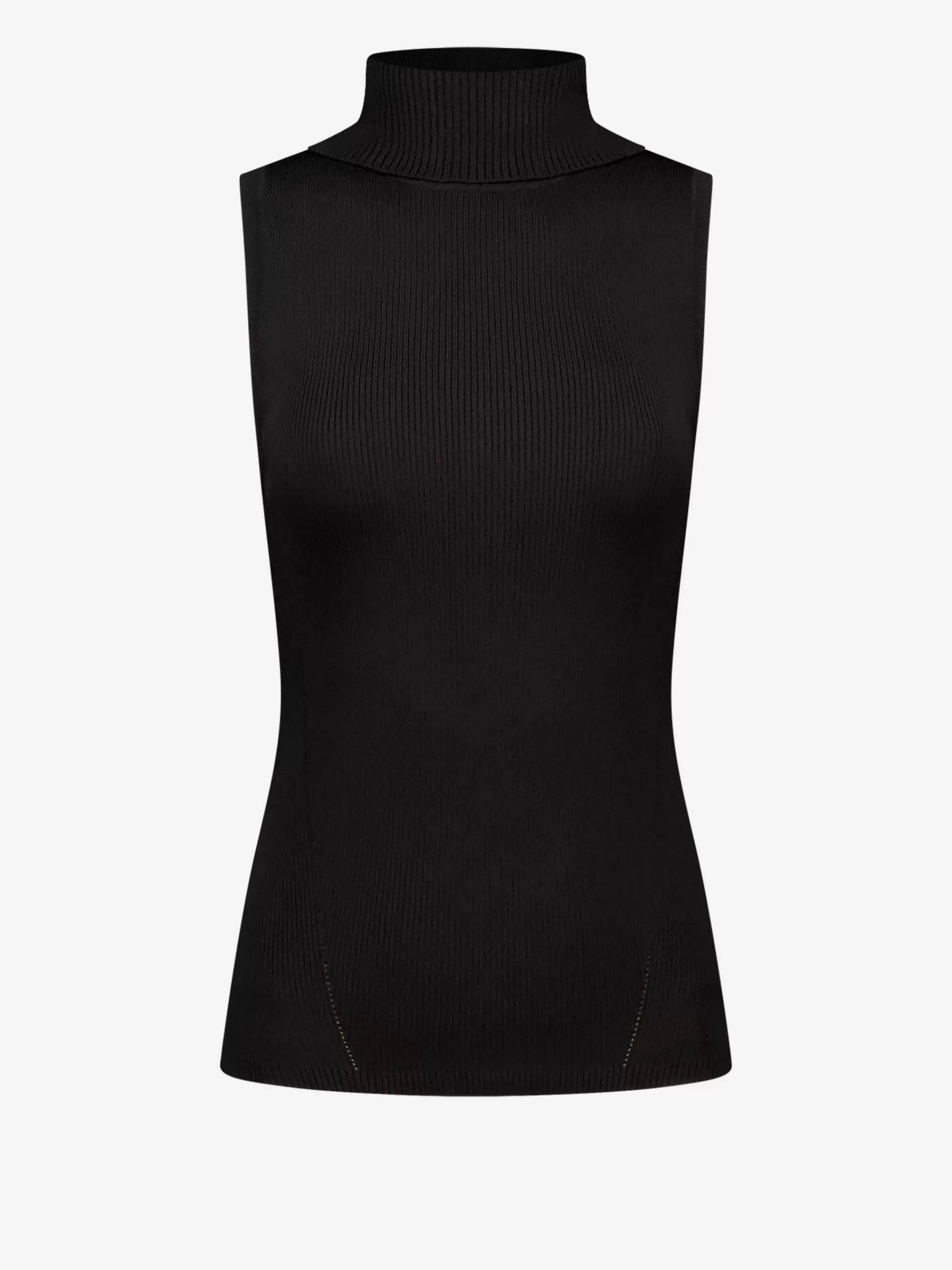 Women FIFTH HOUSE Tops-Ribbed top with turtleneck