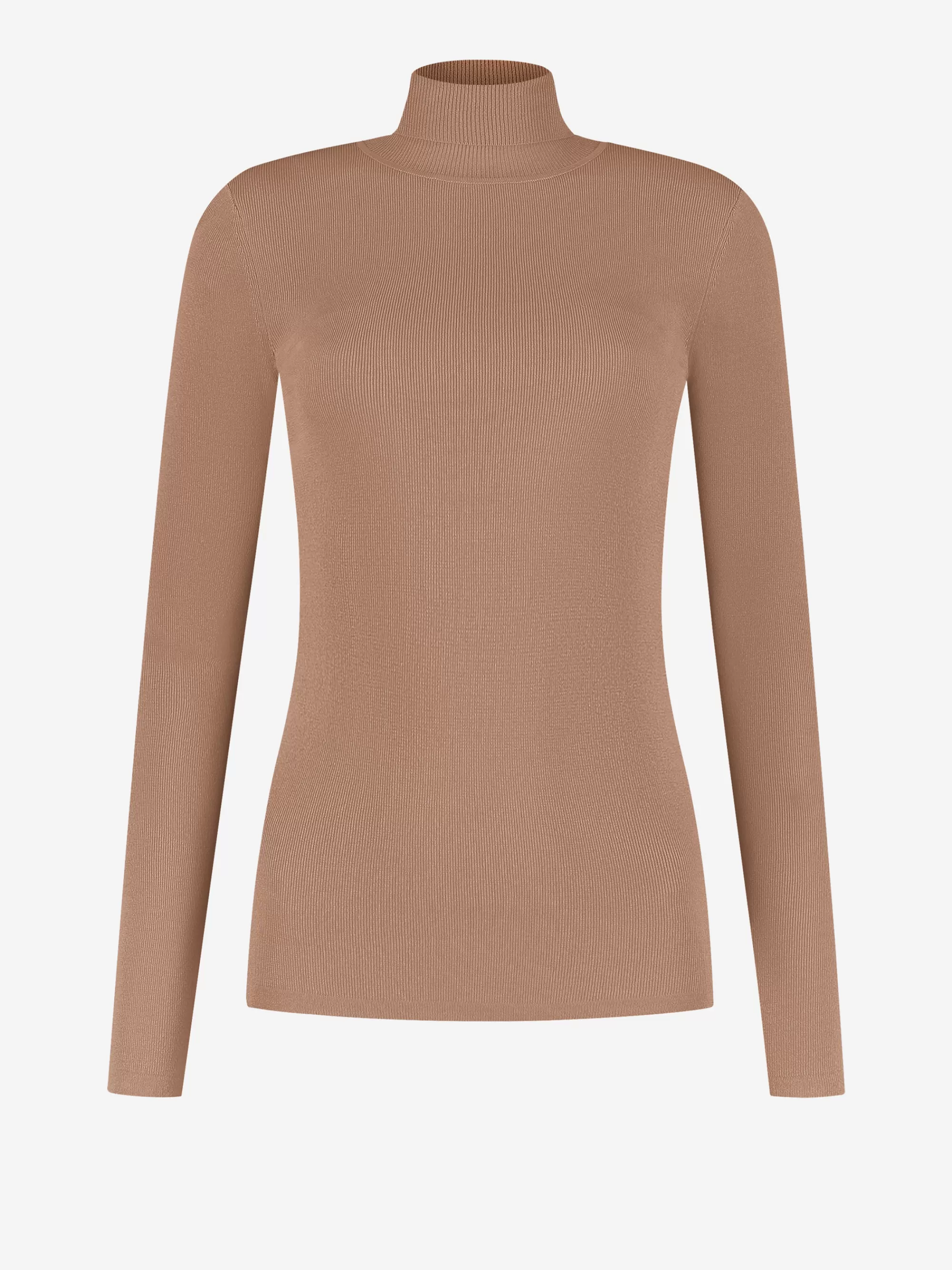 Women FIFTH HOUSE Tops-Ribbed top with turtleneck