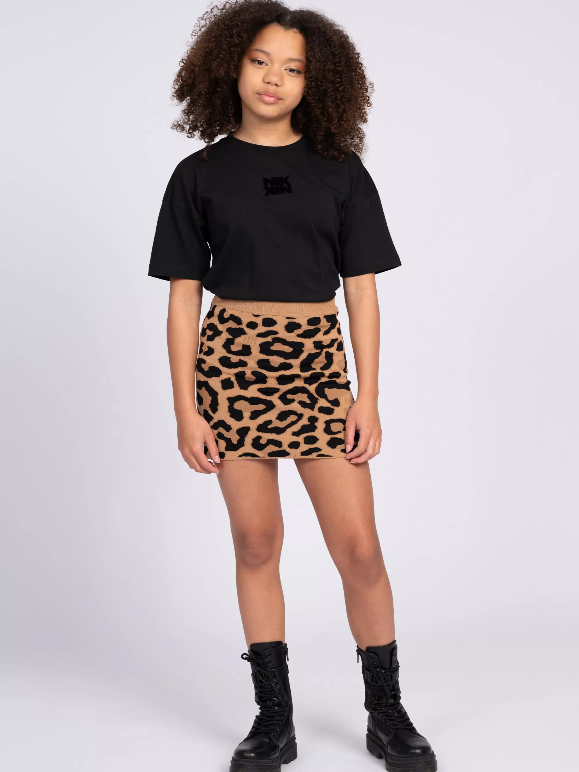 FIFTH HOUSE Sets & Co-ords | Skirts-Short skirt with leopard print