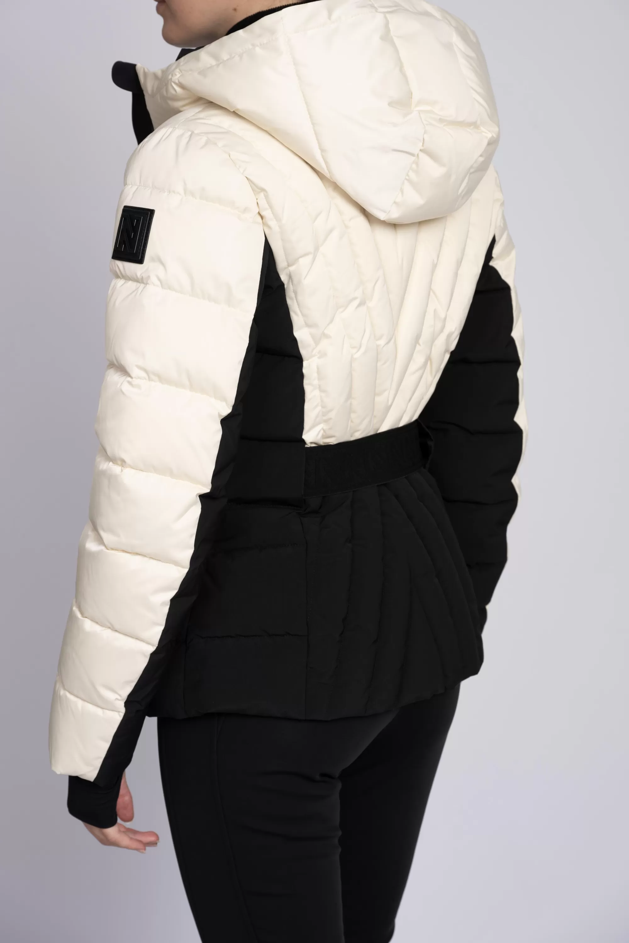 Women FIFTH HOUSE Skiwear | Coats & Jackets-Ski jacket with color block and adjustable belt
