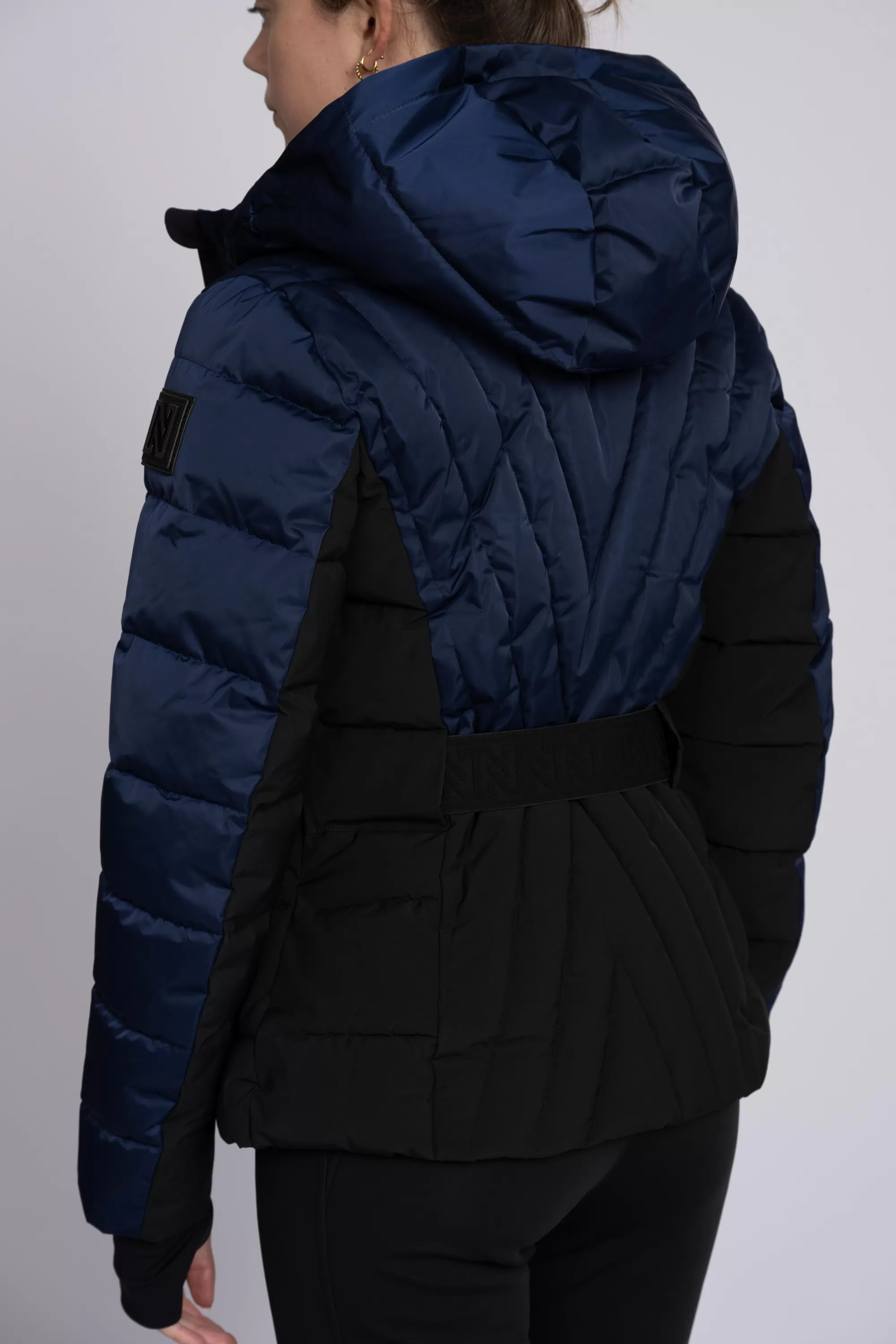 Women FIFTH HOUSE Skiwear | Coats & Jackets-Ski jacket with color block and adjustable belt