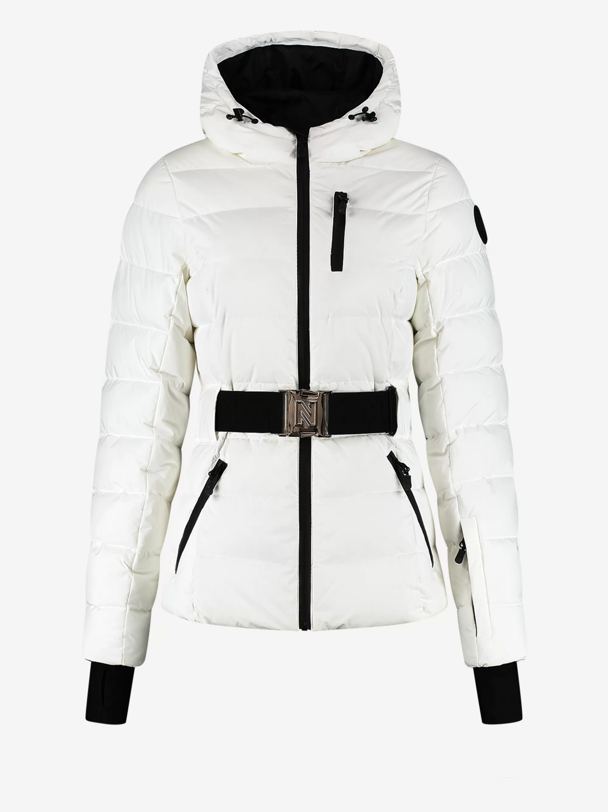 Women FIFTH HOUSE Skiwear | Coats & Jackets-ski jacket with hood and elastic belt