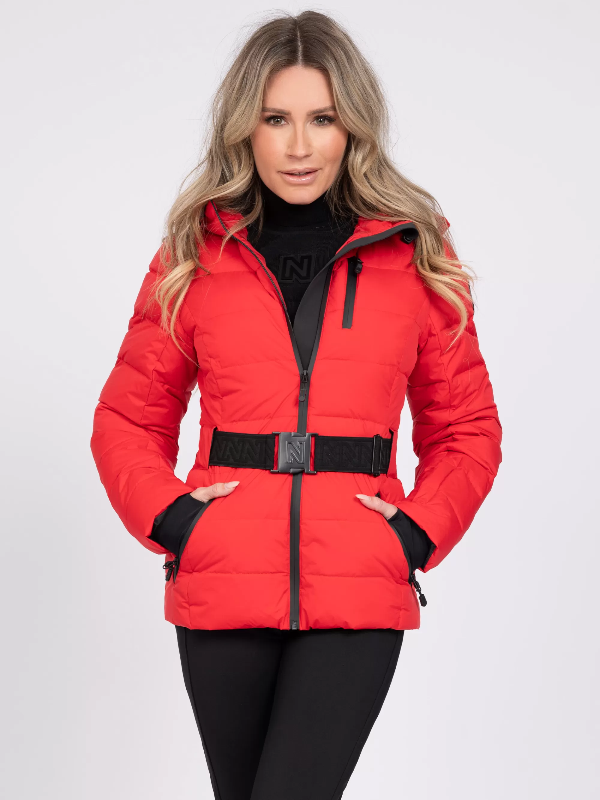 Women FIFTH HOUSE Coats & Jackets | Skiwear-Ski jacket with hood and elastic belt