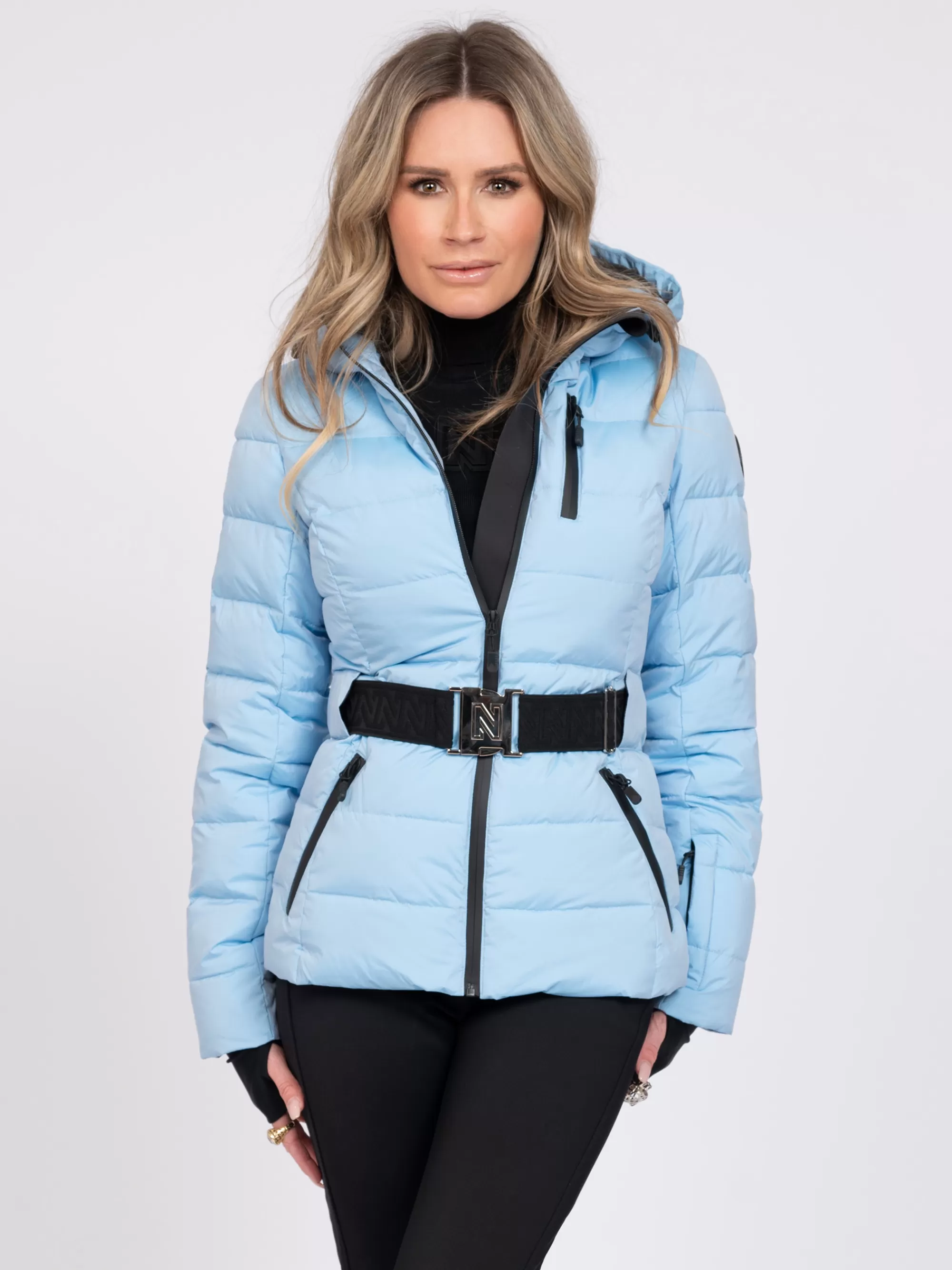 Women FIFTH HOUSE Skiwear | Coats & Jackets-Ski jacket with hood and elastic belt