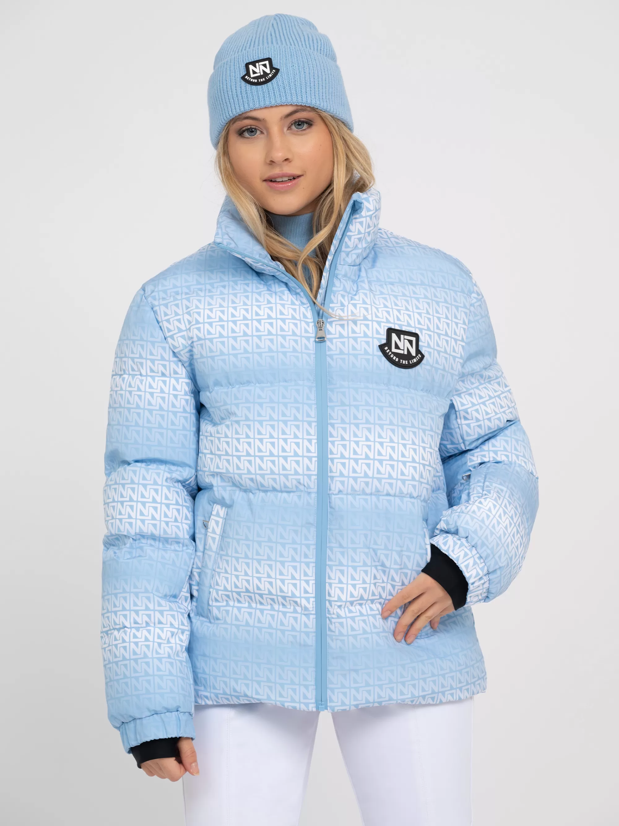 FIFTH HOUSE Skiwear | Jackets & Blazers-Ski jacket with logo pattern and high collar