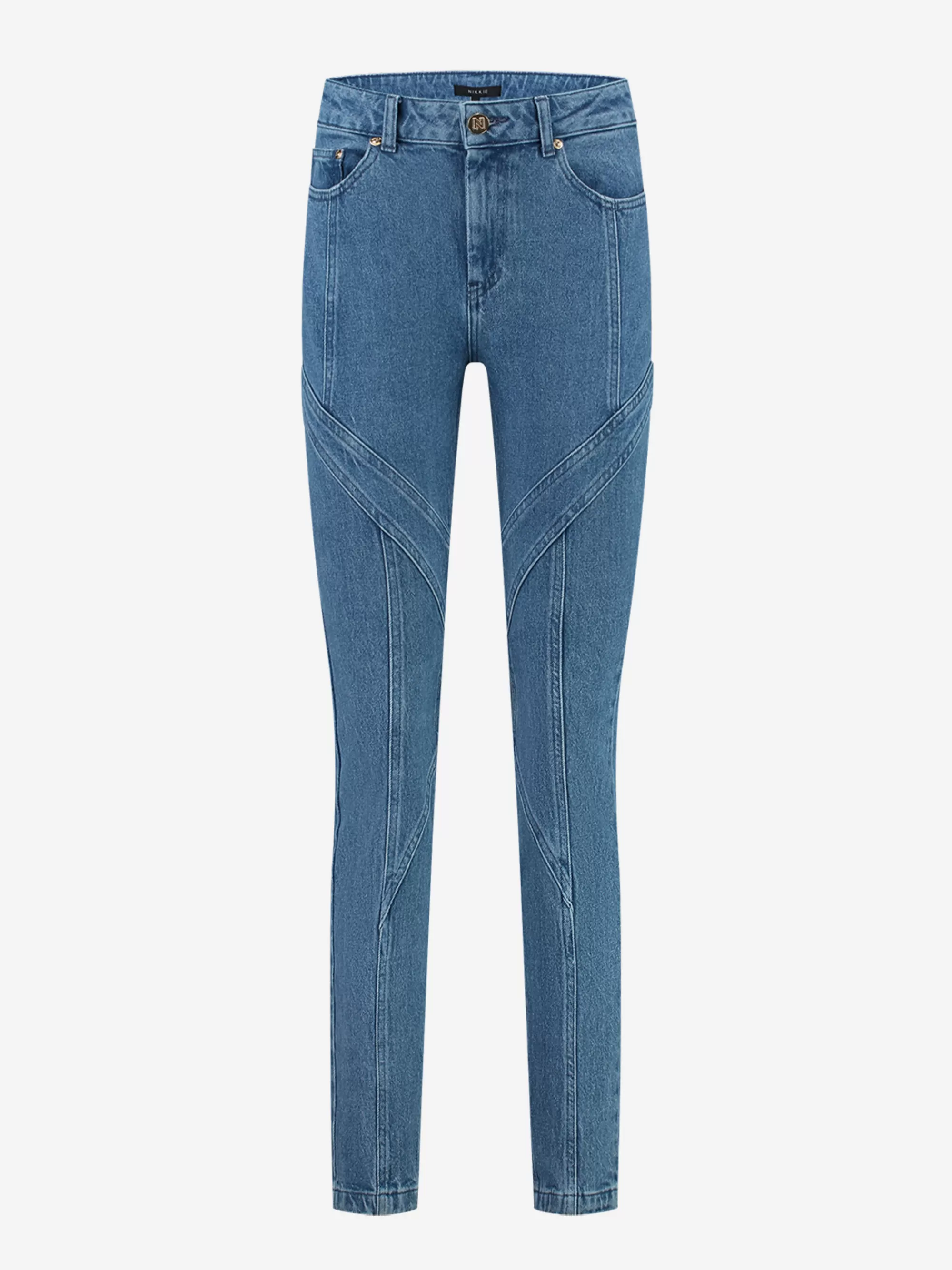 Women FIFTH HOUSE Pants & Jeans-Skinny jeans with line detail