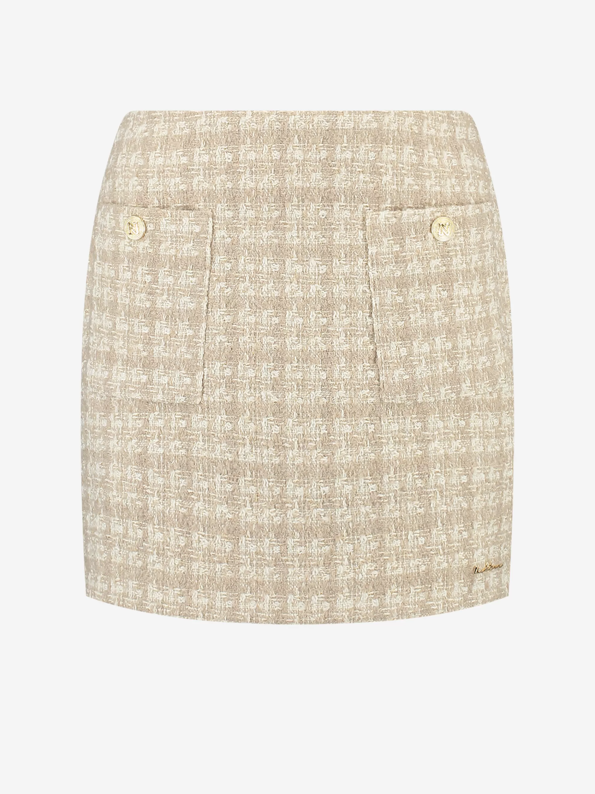 Women FIFTH HOUSE Skirts-Skirt with pied-de-poule pattern