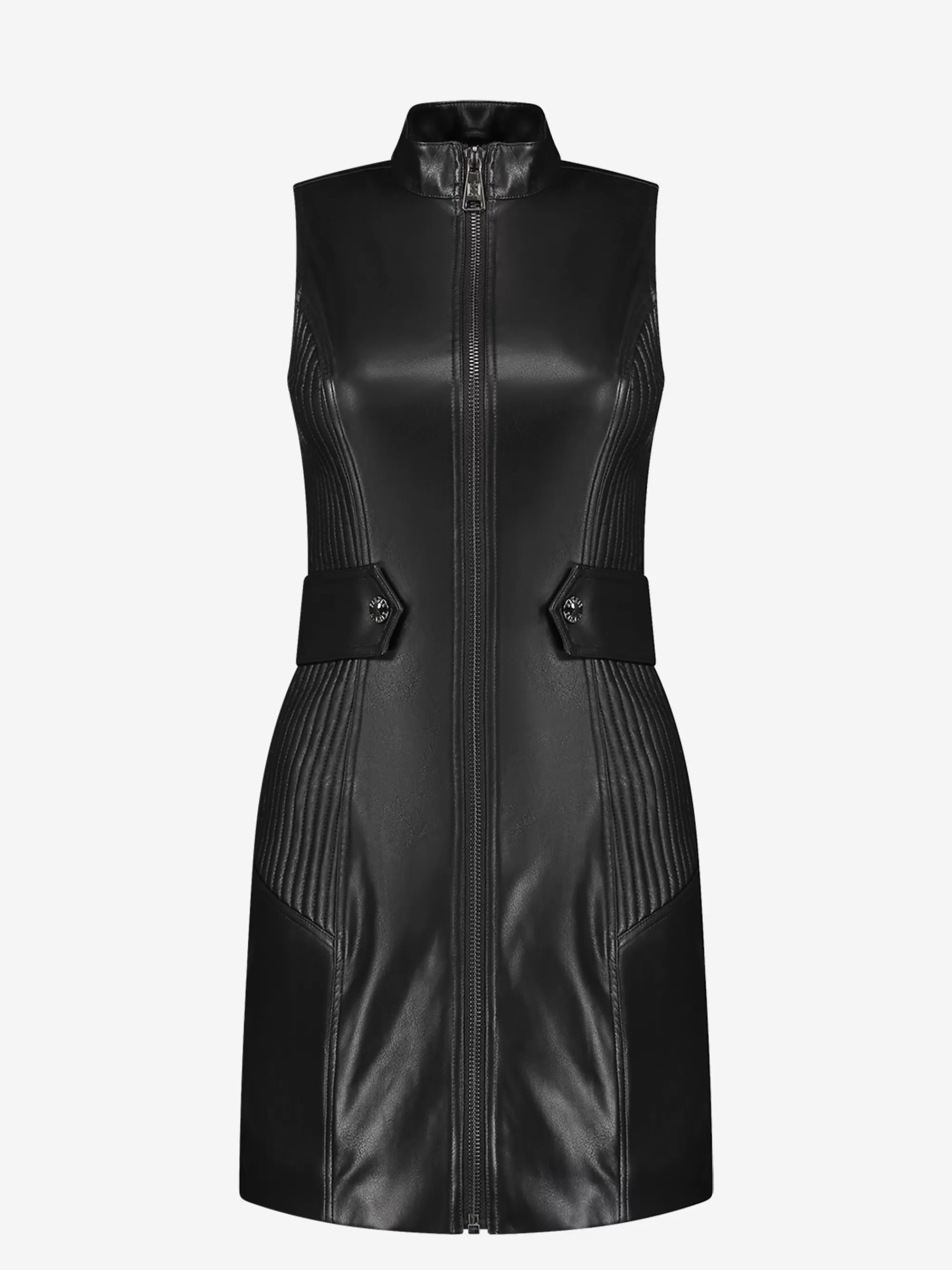 Women FIFTH HOUSE Dresses-Sleeveless vegan leather dress