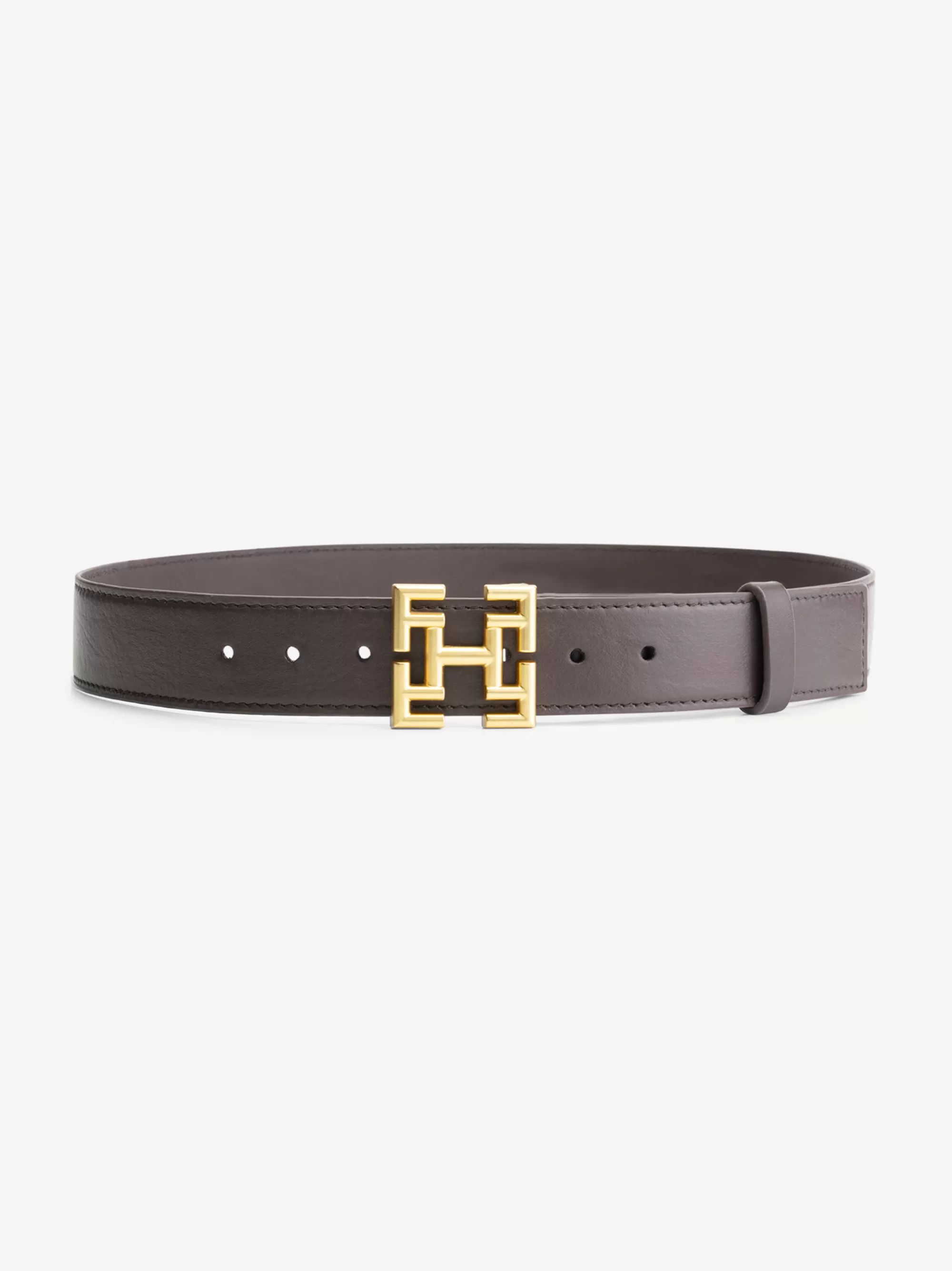 Women FIFTH HOUSE Belts-Small Leather waist belt with logo buckle