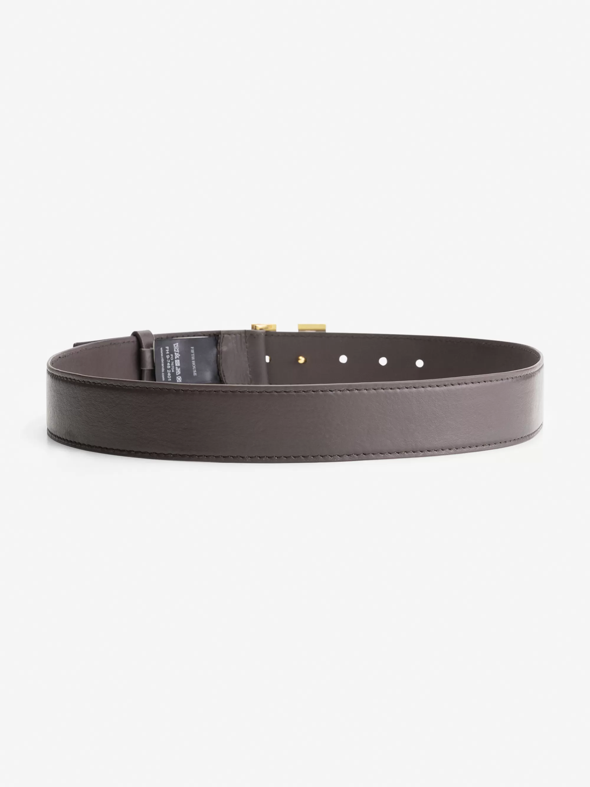 Women FIFTH HOUSE Belts-Small Leather waist belt with logo buckle