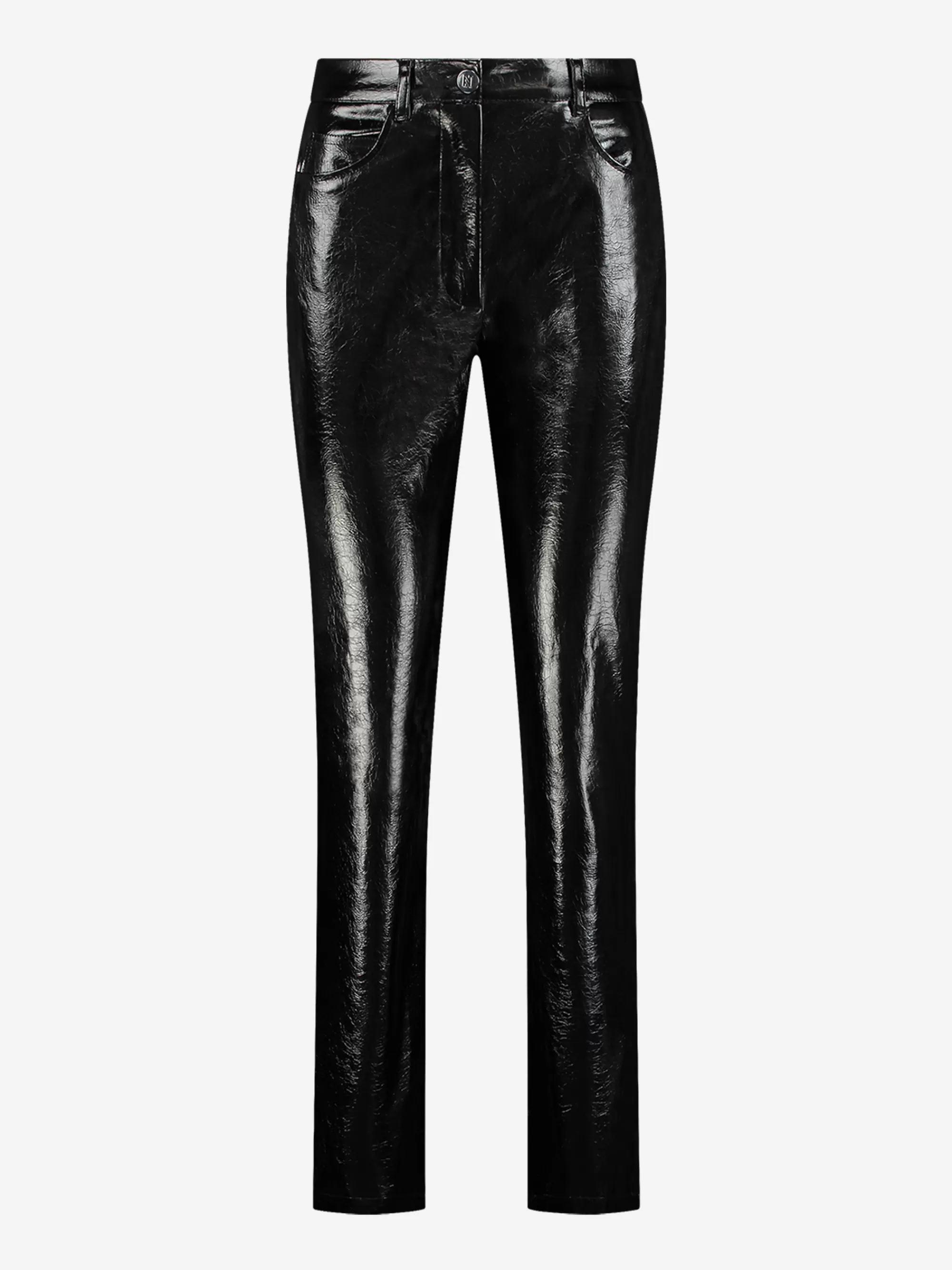 Women FIFTH HOUSE Pants & Jeans-Straight Lacquer pants with mid rise