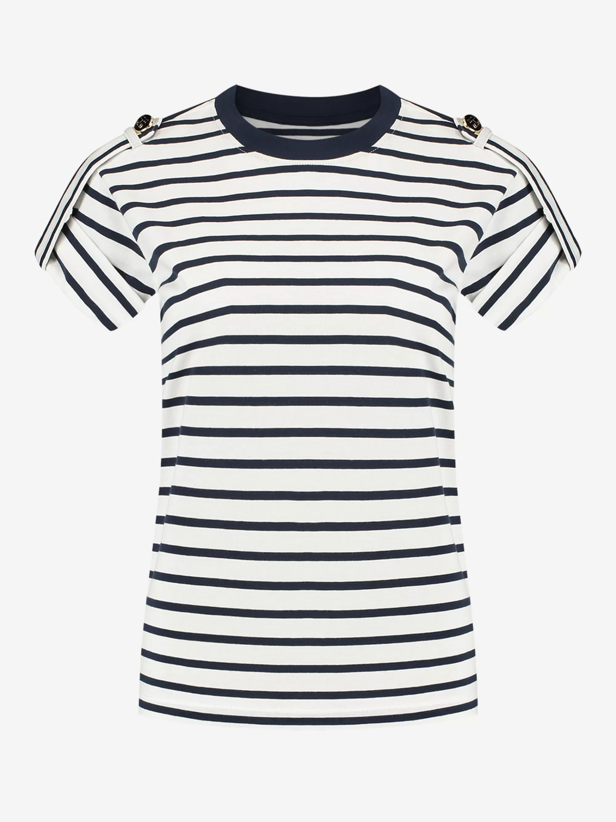 Women FIFTH HOUSE T-shirts-Striped T-shirt