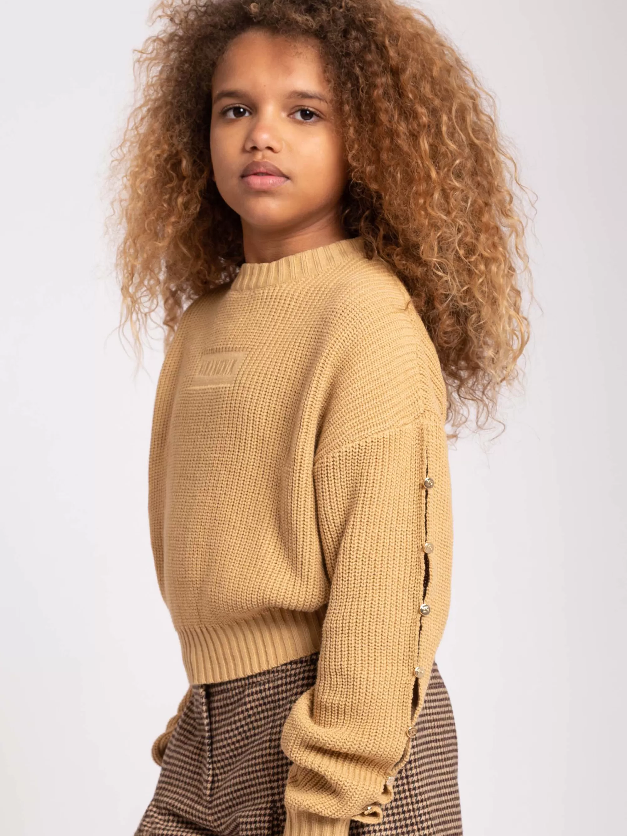 FIFTH HOUSE Sweaters & Cardigans-Sweater with buttoned sleeves