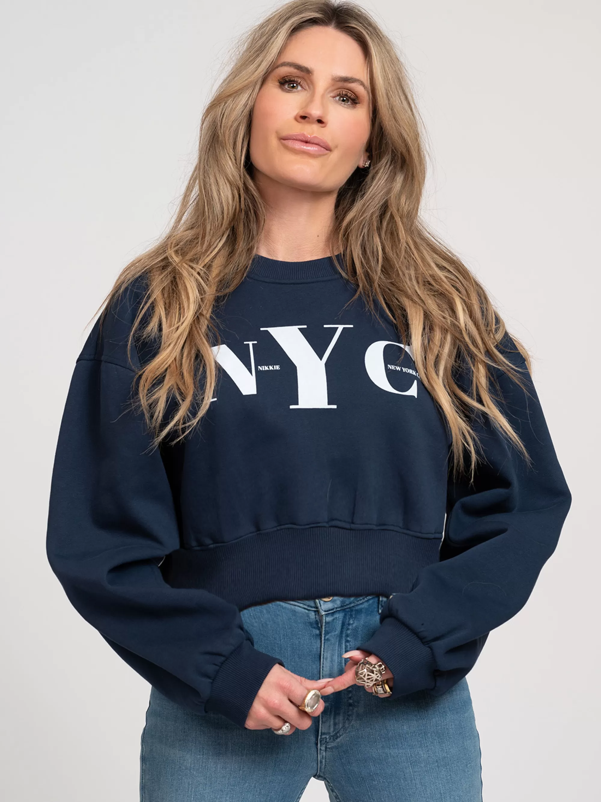 Women FIFTH HOUSE Sweaters & Cardigans-Sweater with NYC print