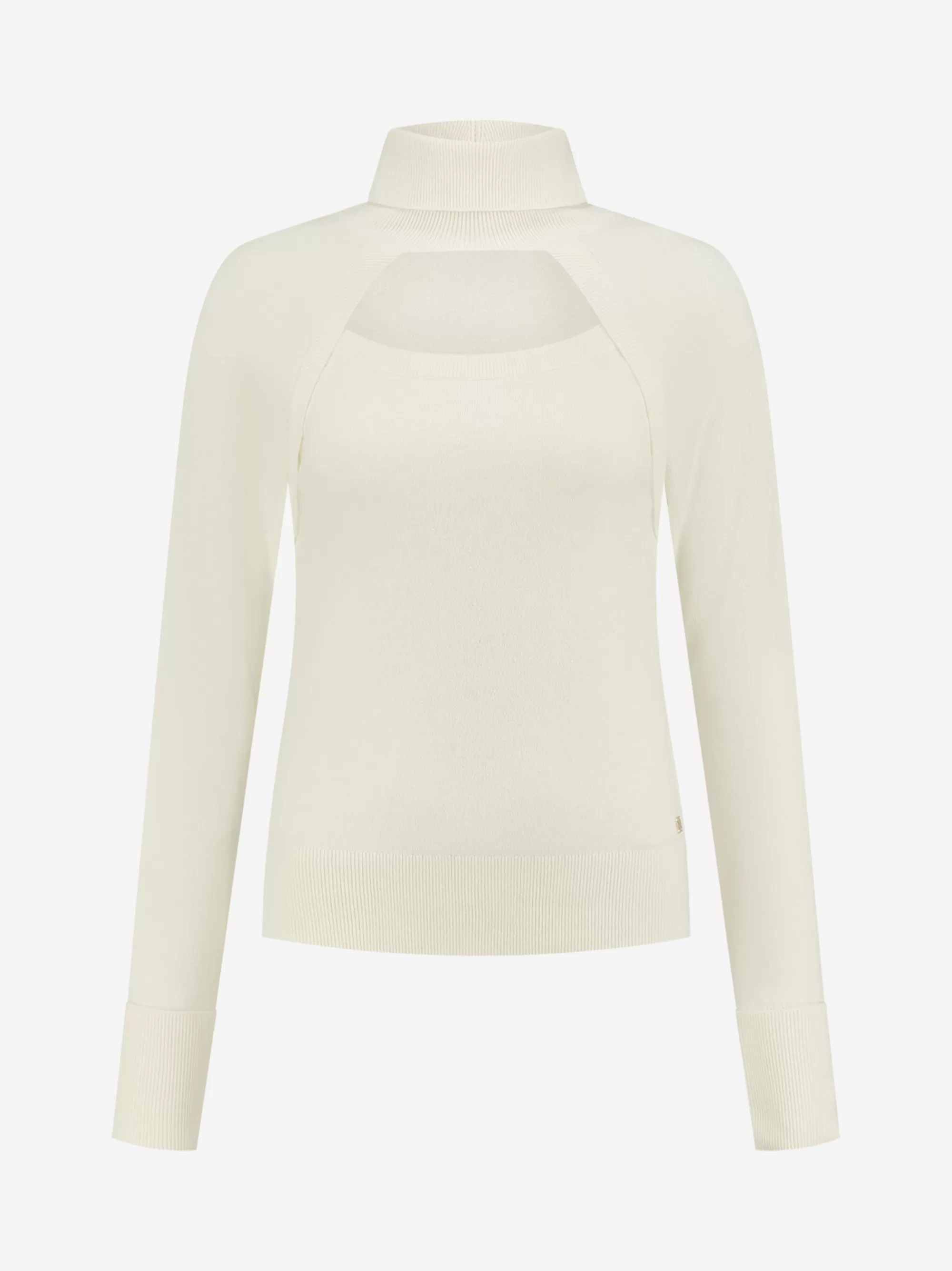 Women FIFTH HOUSE Tops-Sweater with open neckline and turtle neck