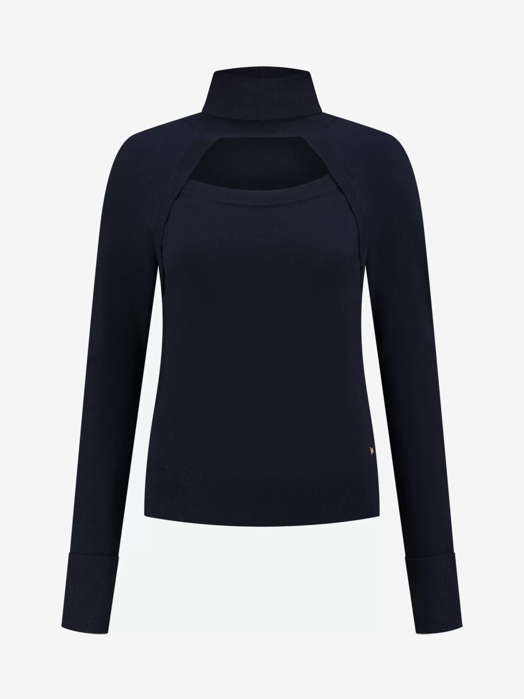 Women FIFTH HOUSE Tops-Sweater with open neckline and turtle neck