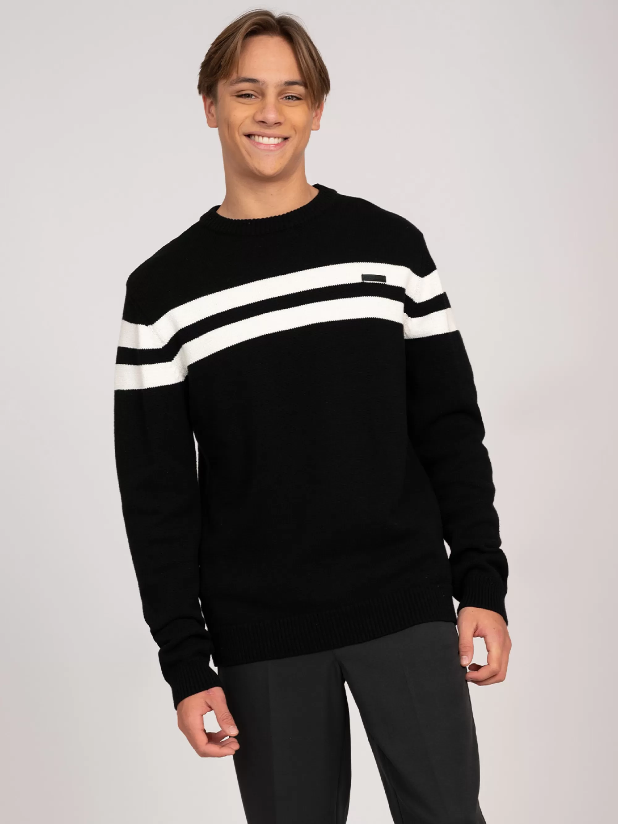 BOY FIFTH HOUSE Sweaters & Cardigans-Sweater with stripe detail