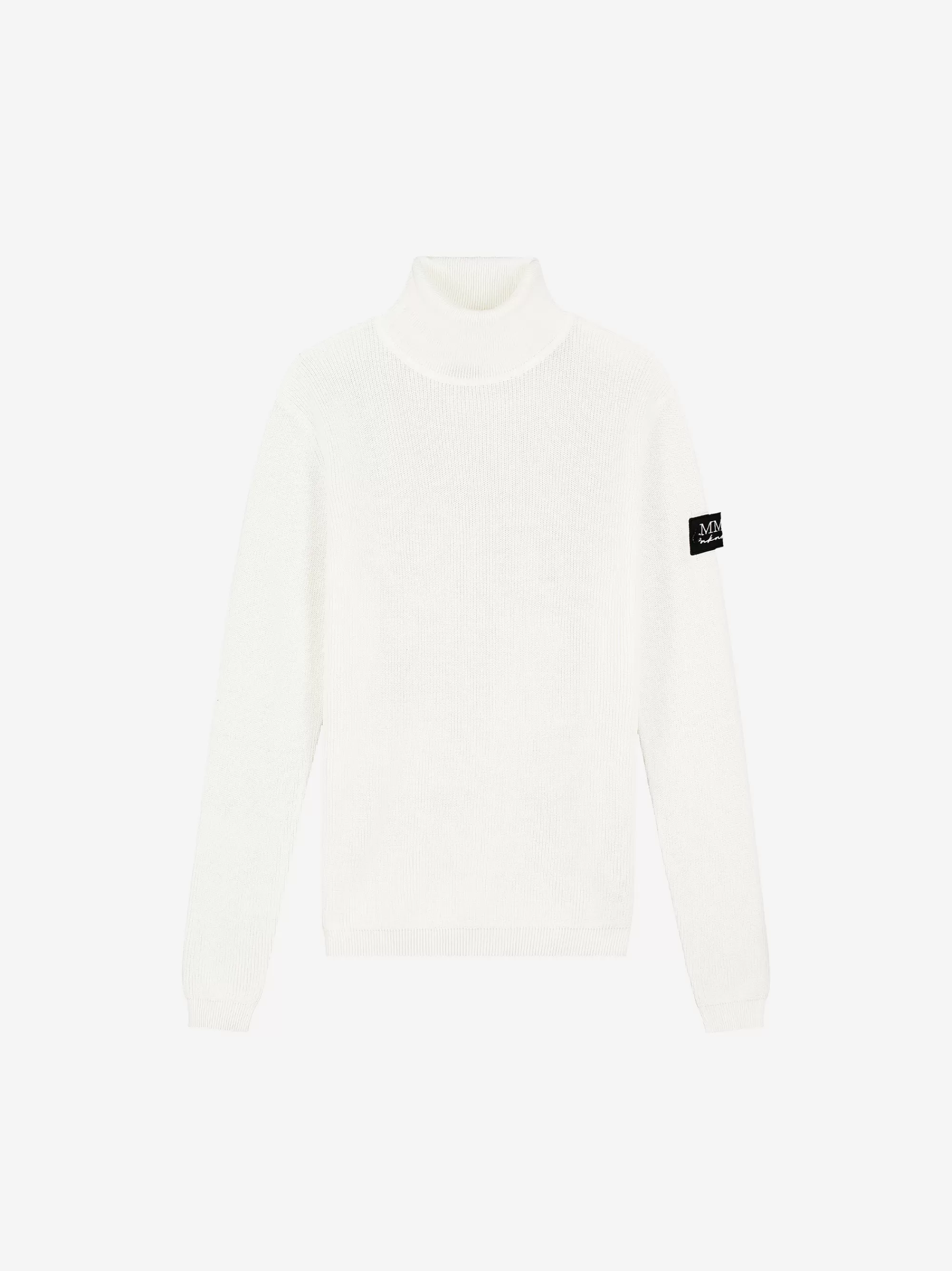 BOY FIFTH HOUSE Sweaters & Cardigans-Sweater with turtleneck and logo on the sleeve