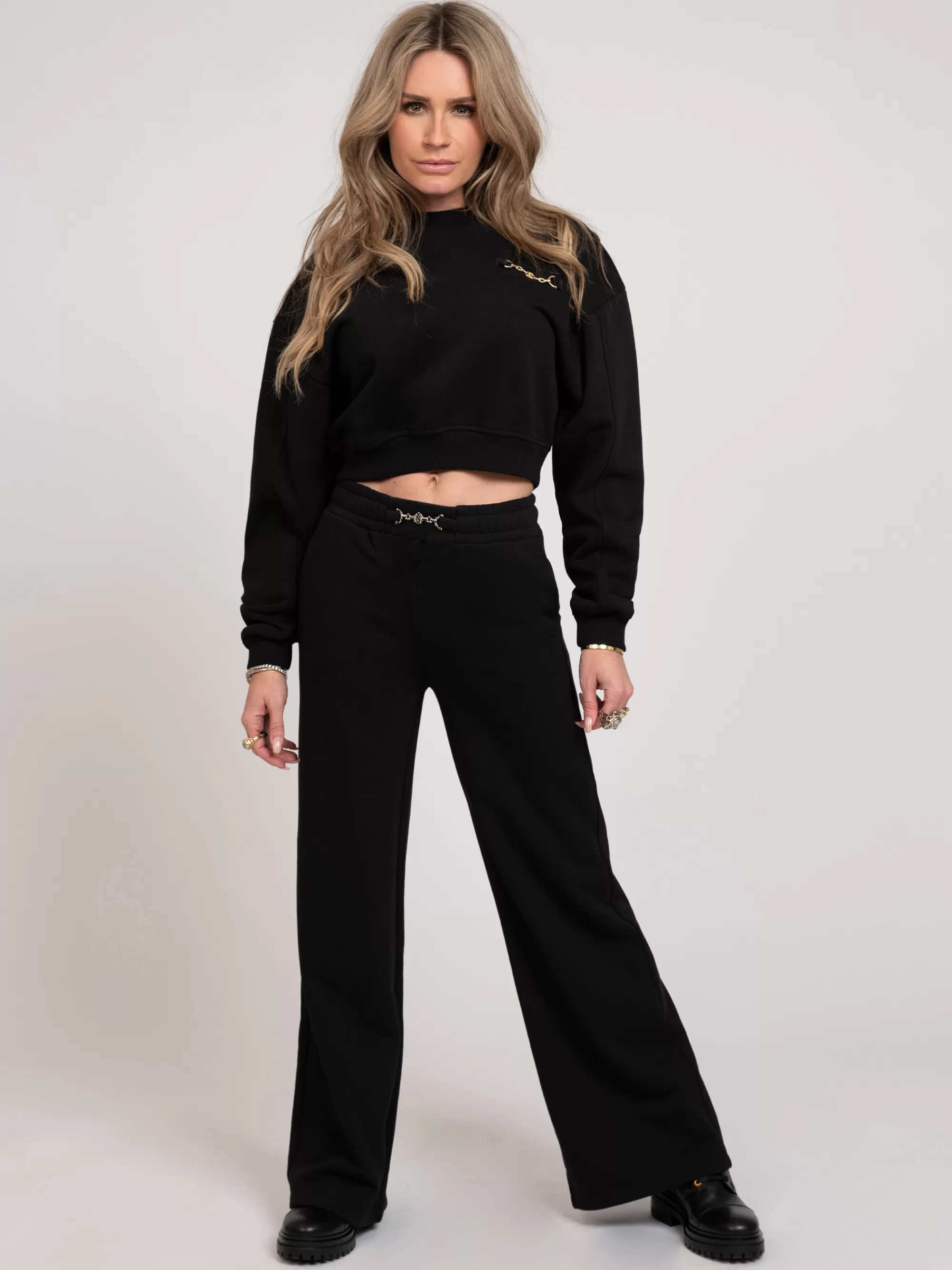 Women FIFTH HOUSE Pants & Jeans-Sweatpants with chain detail