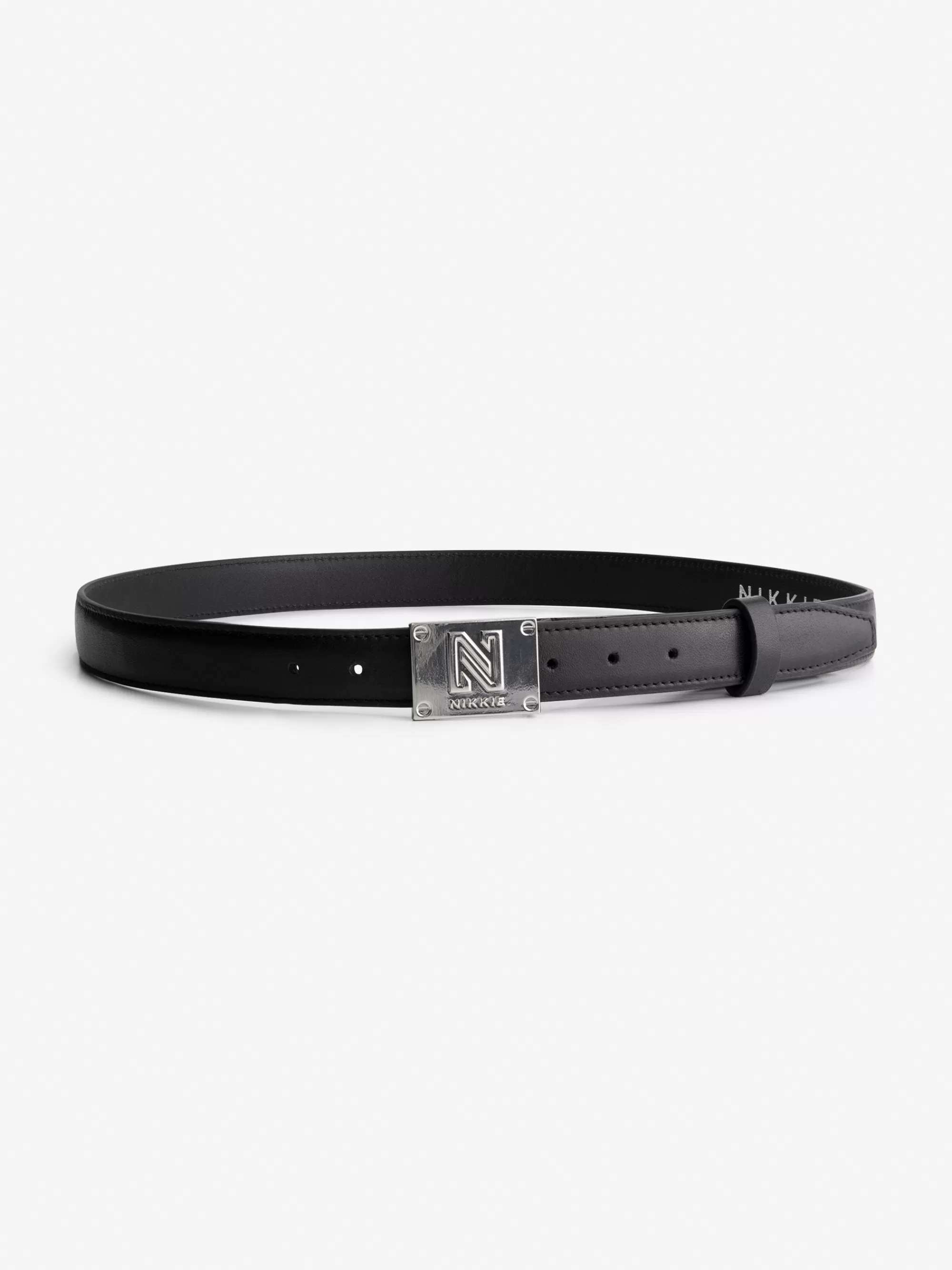 Women FIFTH HOUSE All Accessories-Thin belt with N logo buckle