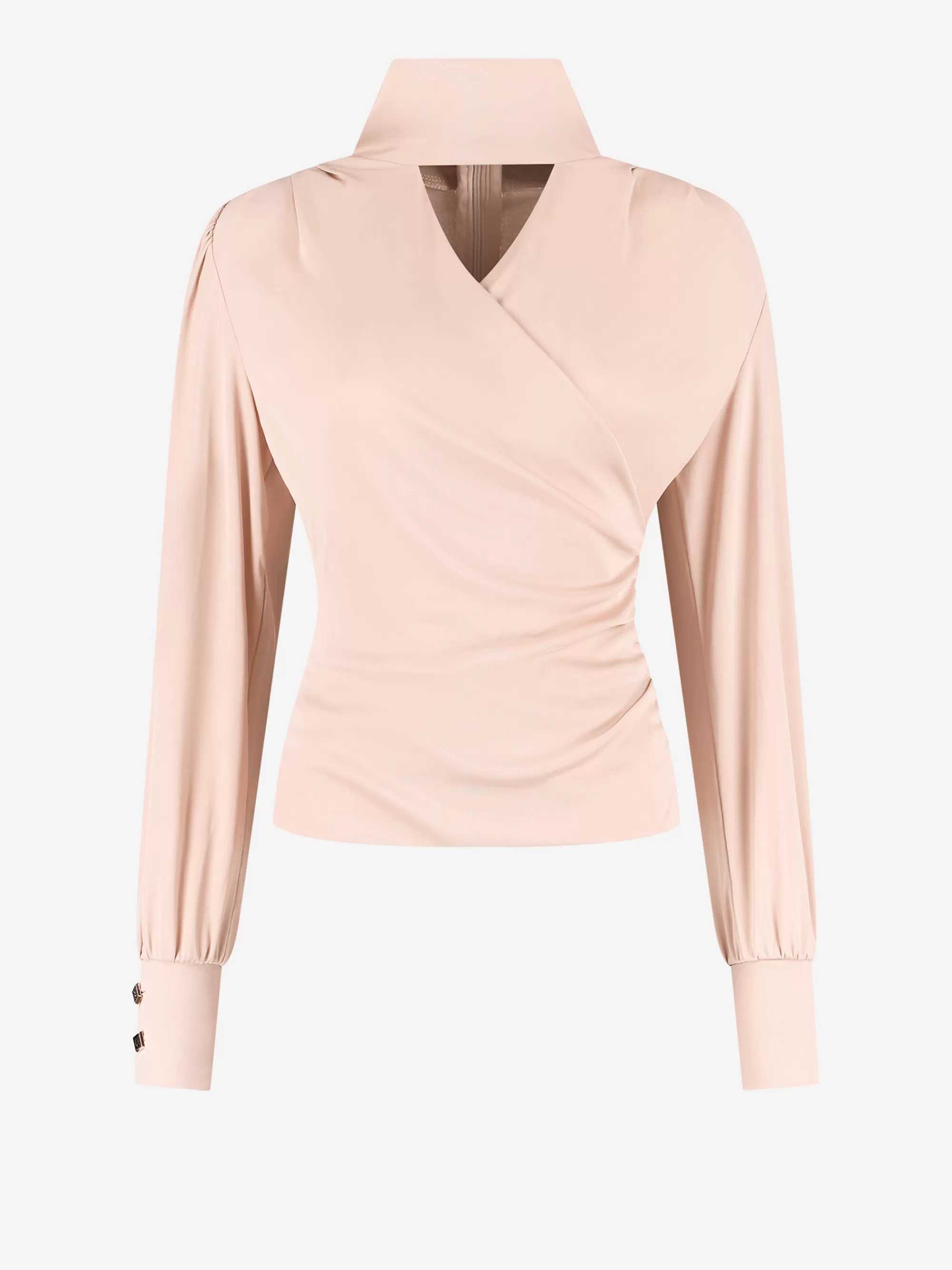 Women FIFTH HOUSE Tops-Top with turtleneck and open detail at the neck