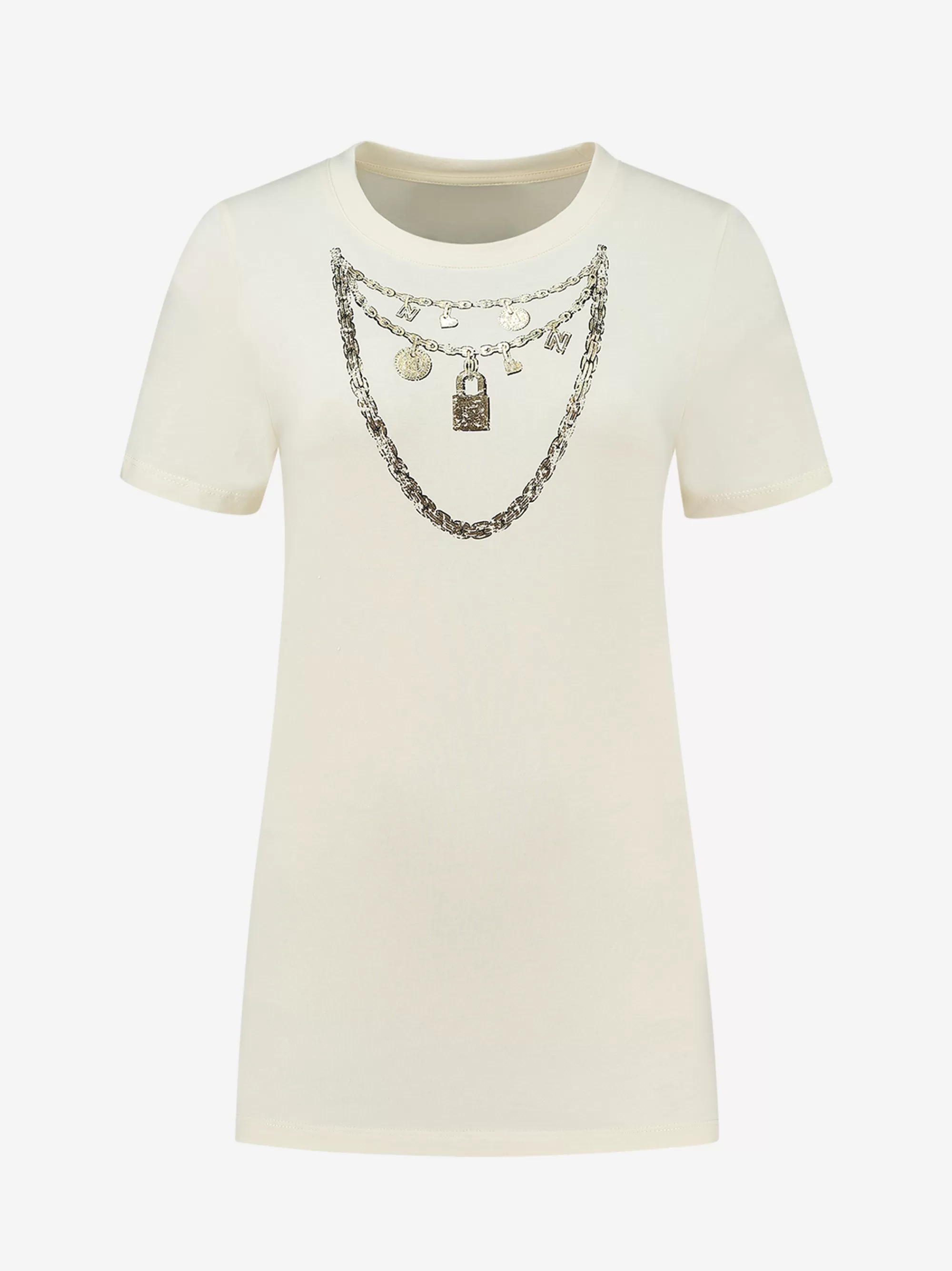 Women FIFTH HOUSE T-shirts-T-shirt with necklace print