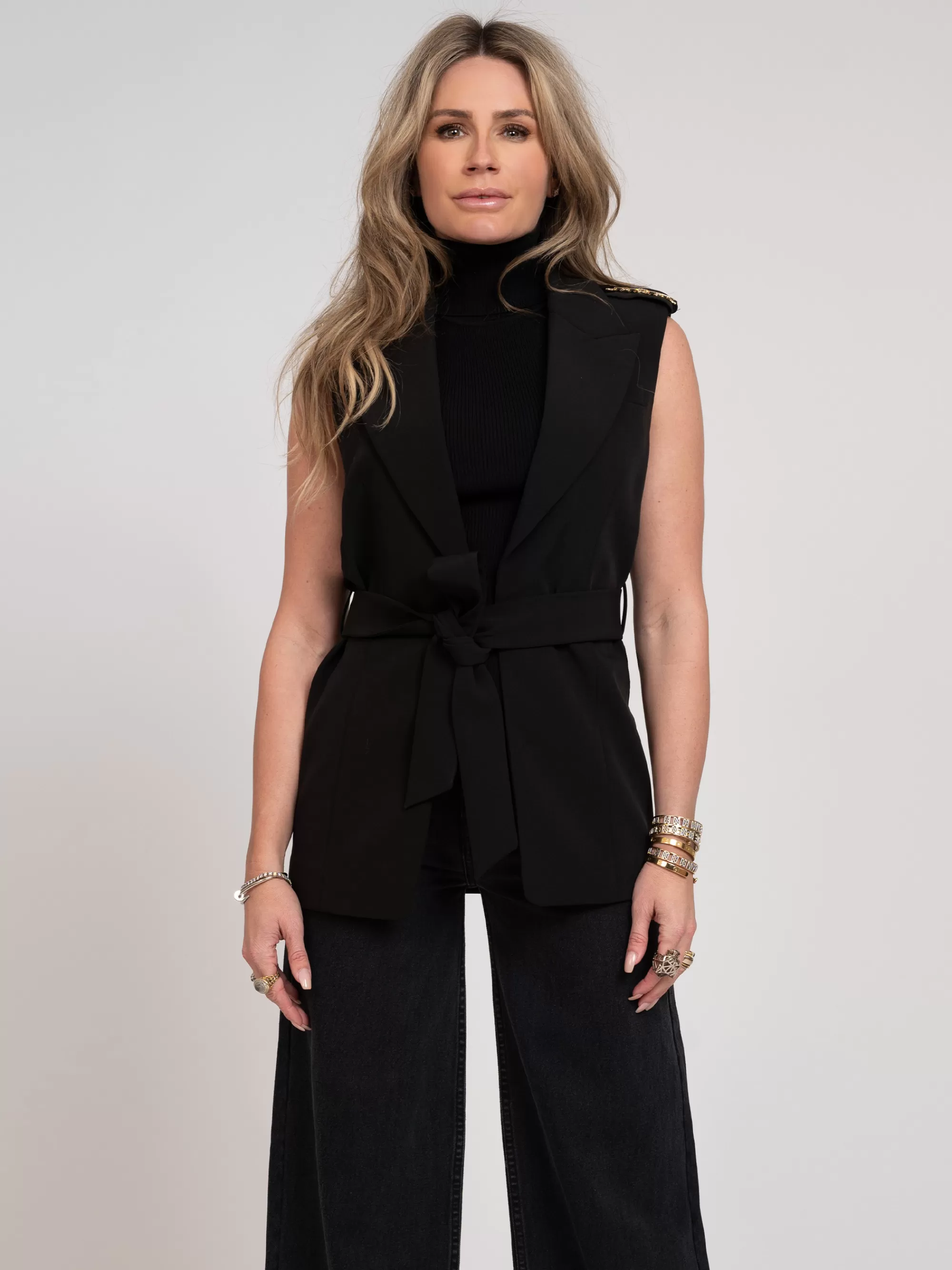 Women FIFTH HOUSE Blazers & Waistcoats-Waistcoat with tie cord