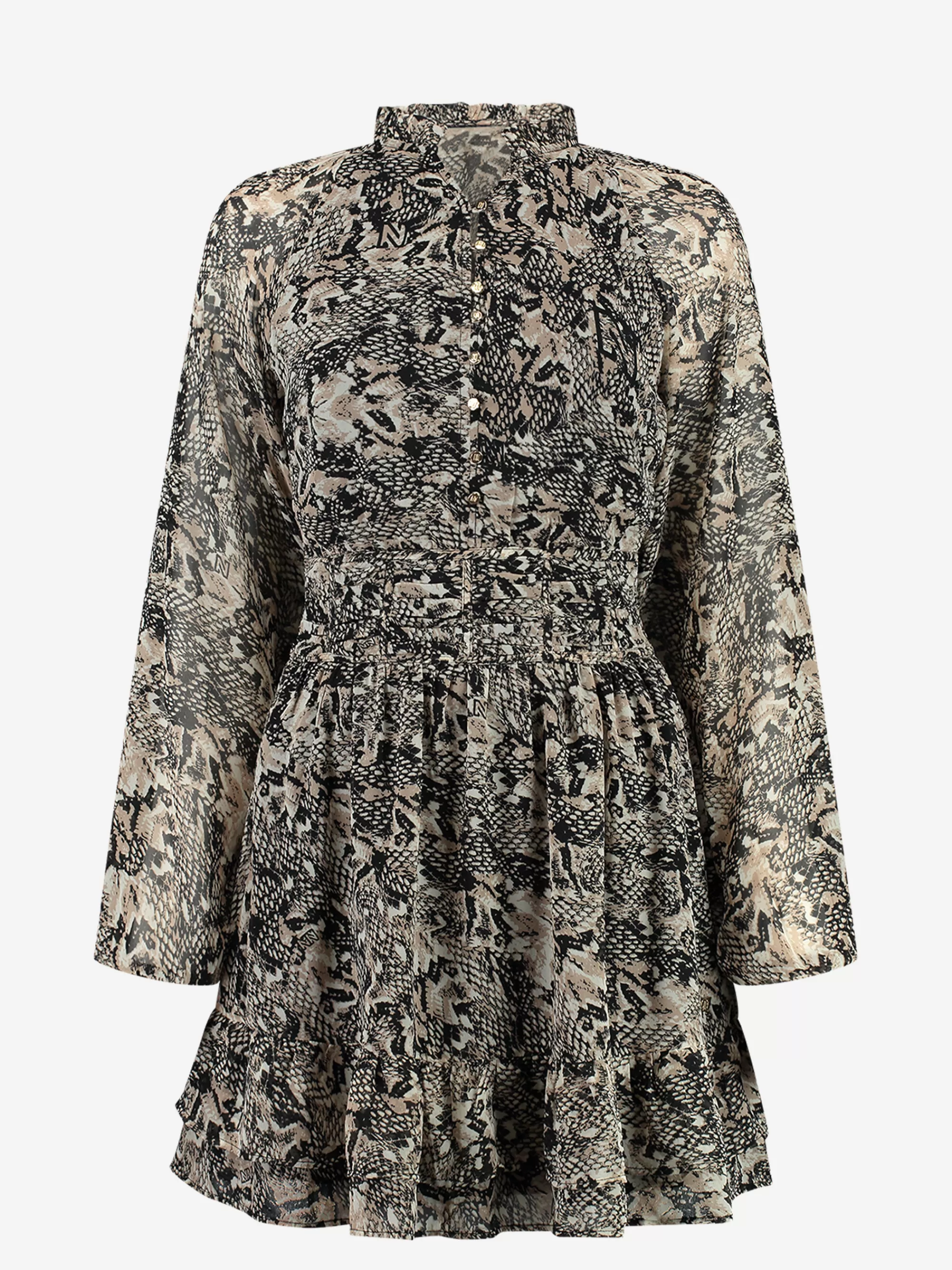 Women FIFTH HOUSE Dresses-Wrap dress with snake print